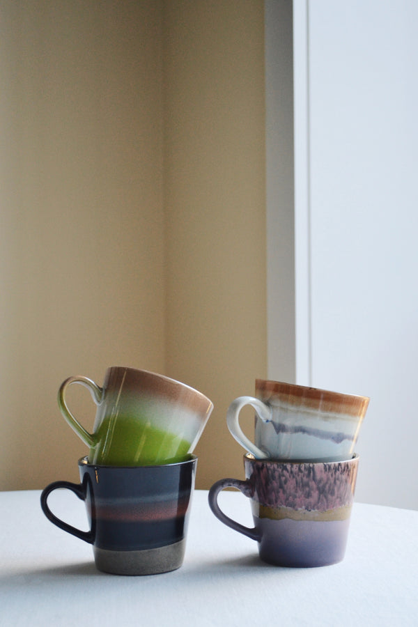 HKLIVING ® | Set of Four Cappuccino Mugs - Solid