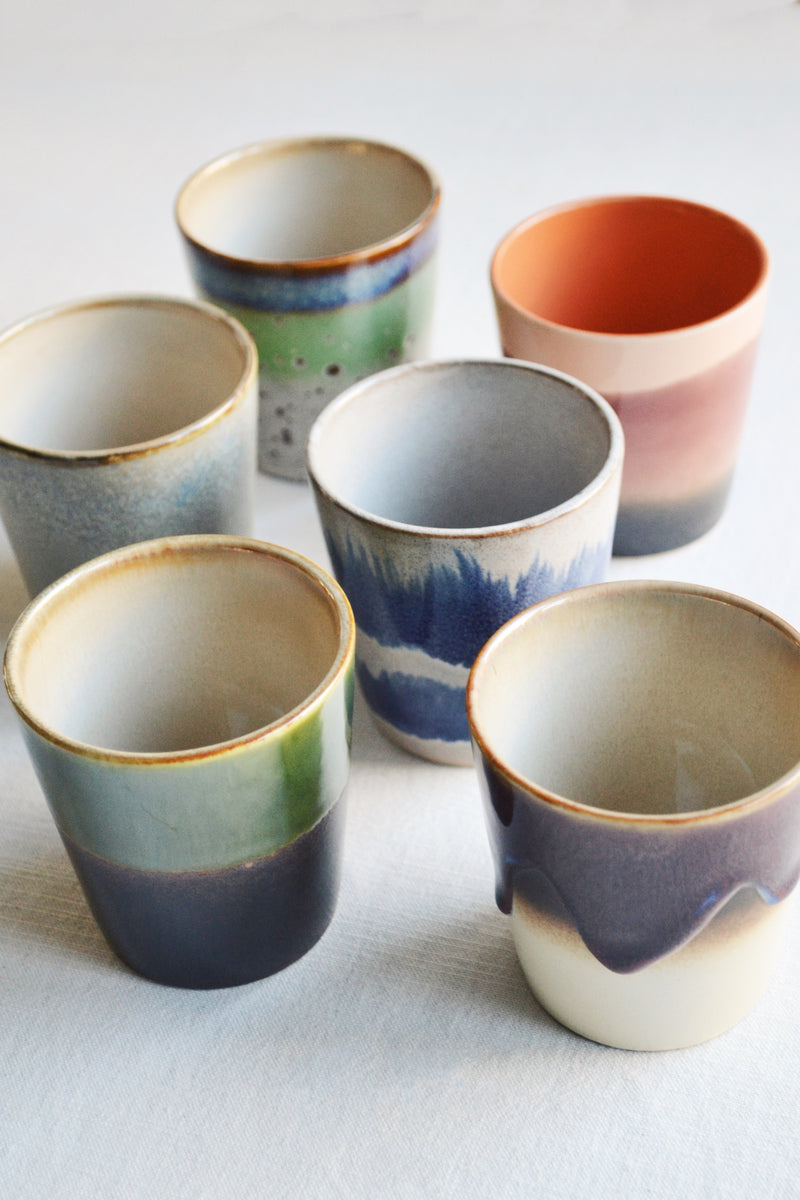 HKLIVING ® | Set of Six Coffee Mugs - Grounding