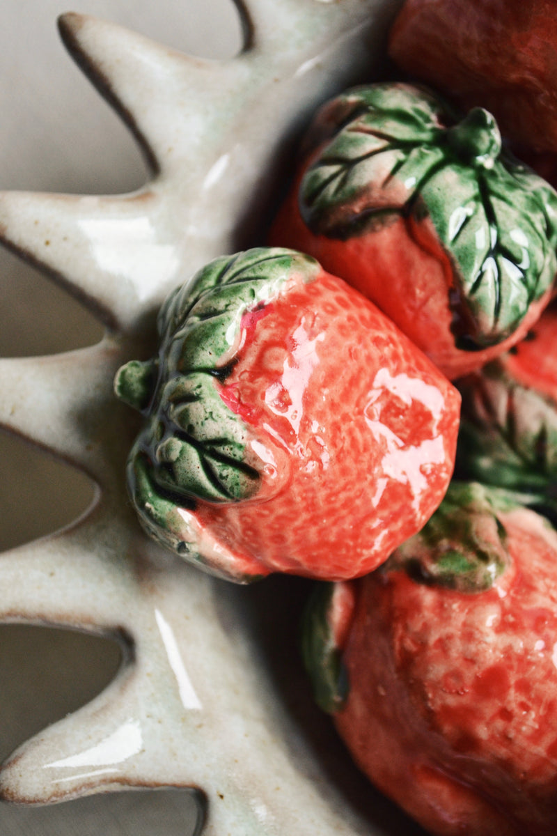 Ceramic Strawberry Figure