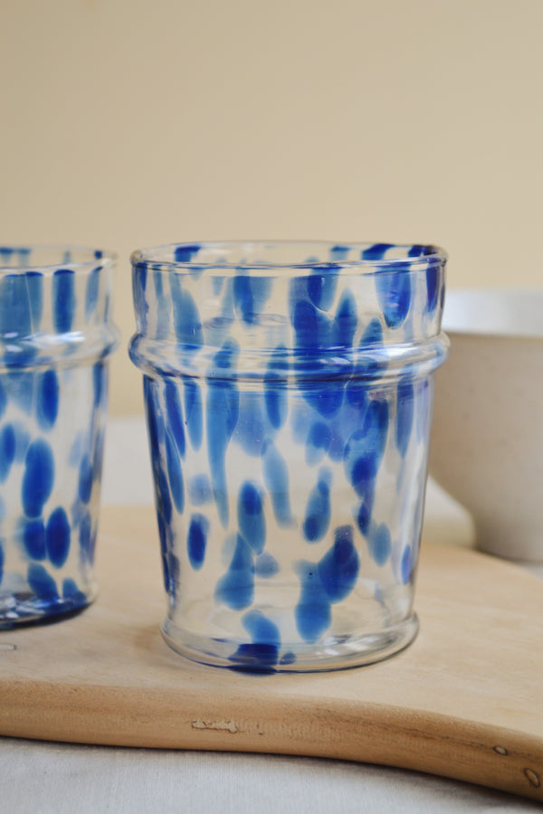 Blue Speckled Glass