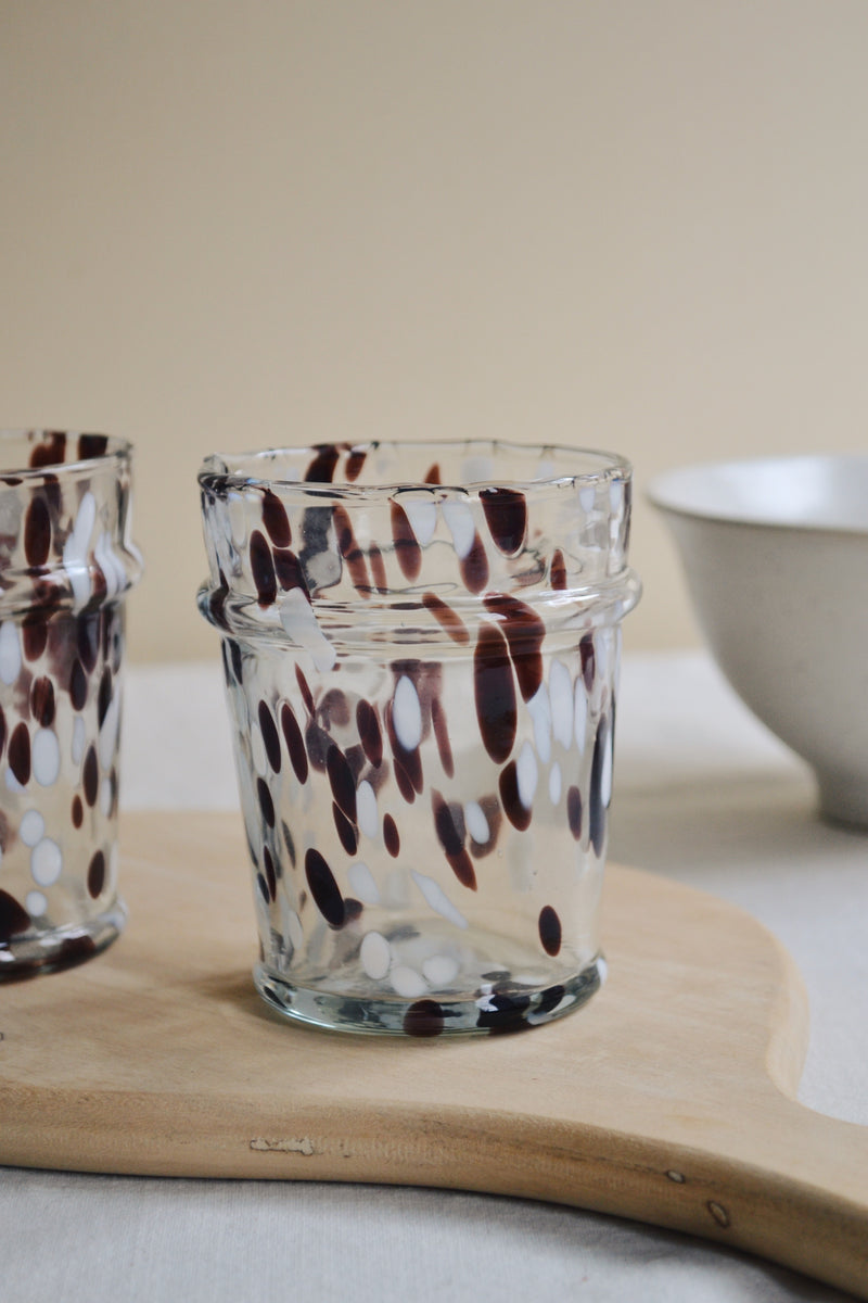 Brown Speckled Glass