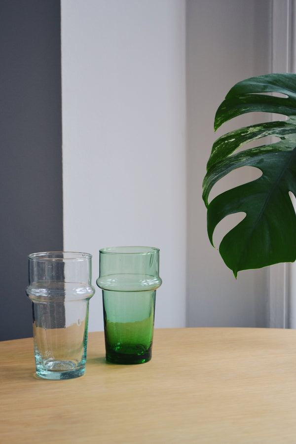 Recycled Glass Beldi Moroccan Tumbler - Large - Two Colours Available
