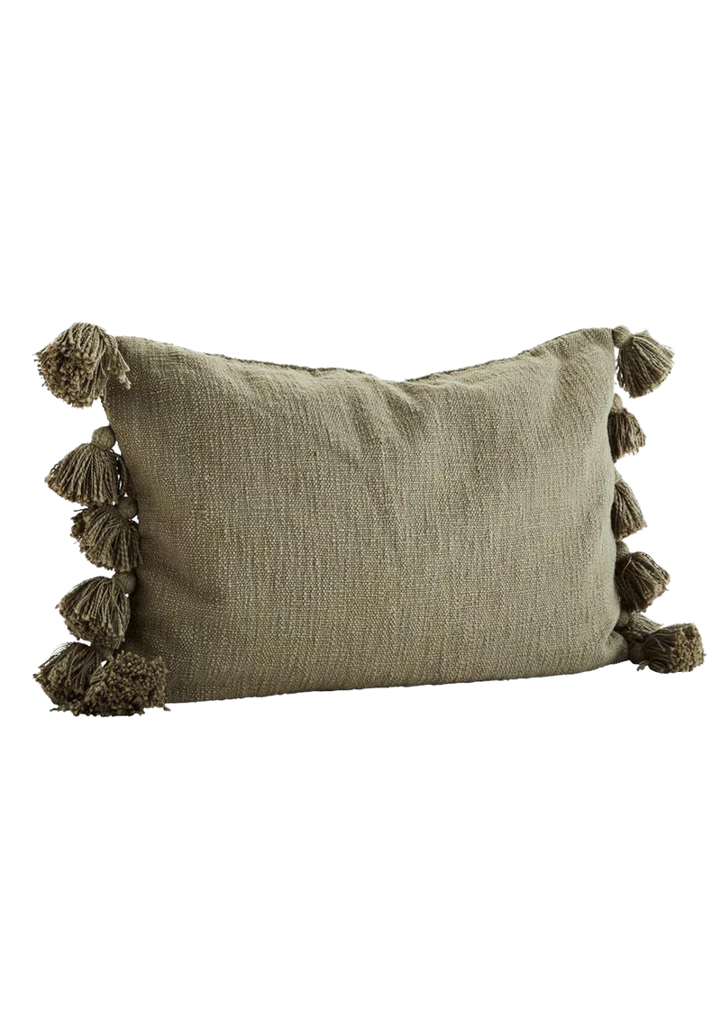 Rectangular Cushion with Tassels - Three Colours Available