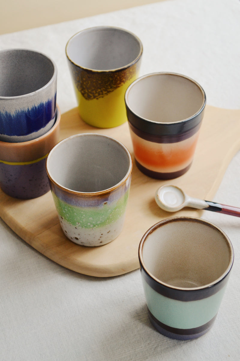 HKLIVING ® | Set of Six Coffee Mugs - Pluto