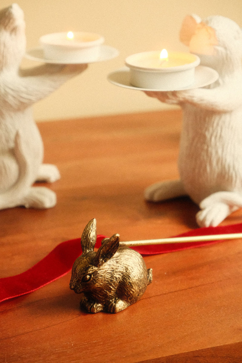 Gold Rabbit Candle Snuffer
