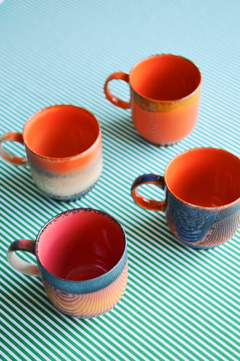 HKLIVING ® | Set of Four Café Mugs - Brazil
