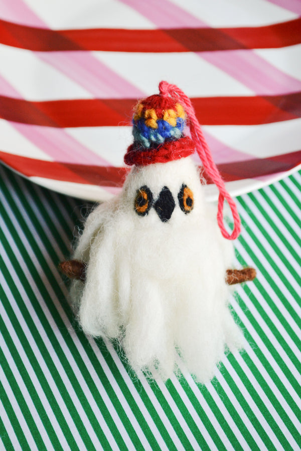 Felt Owl Christmas Decoration