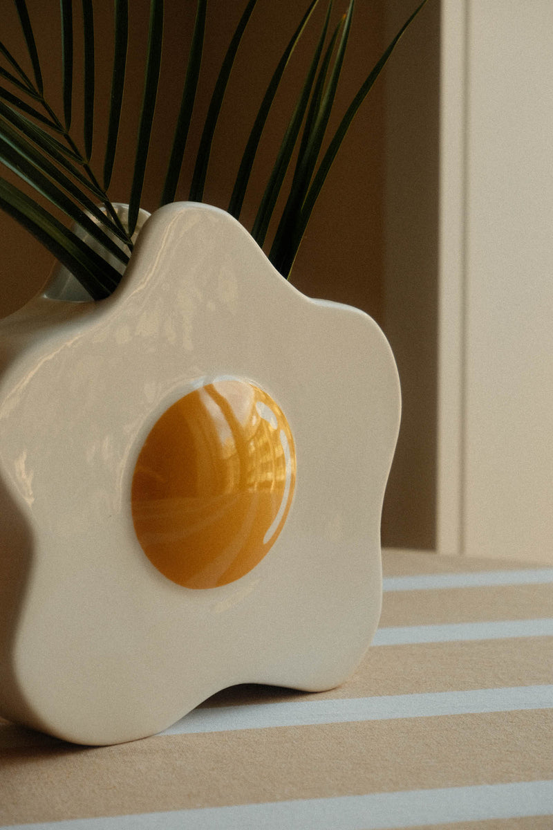 Fried Egg Vase