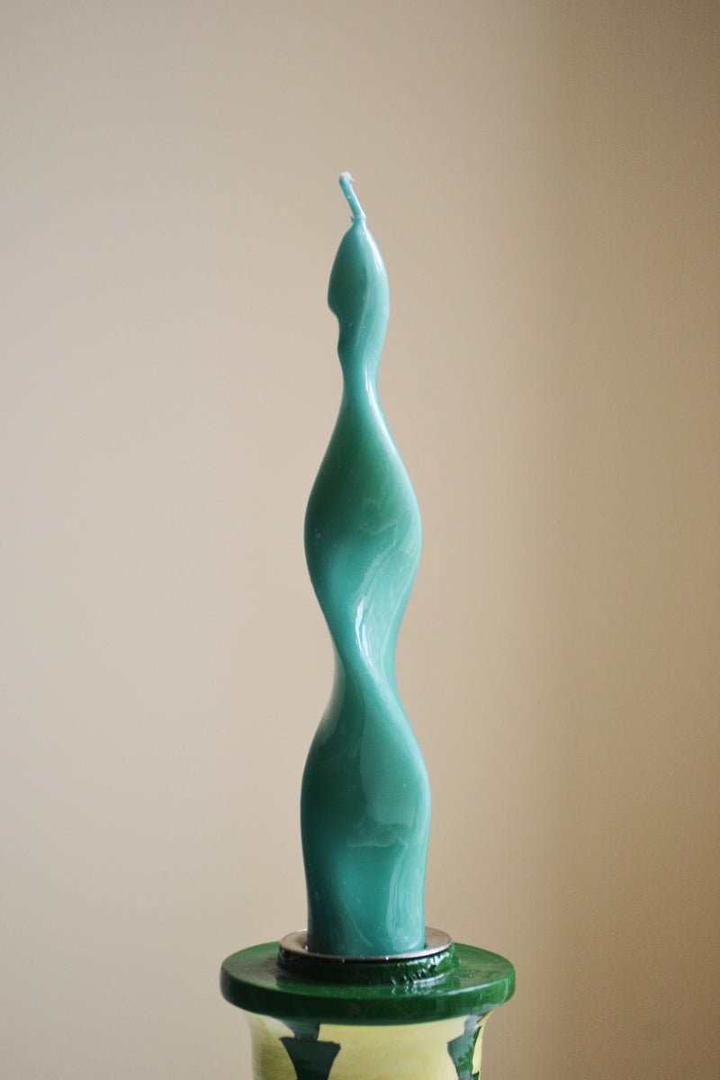 Glossy Green Candle - Two Styles Availavle