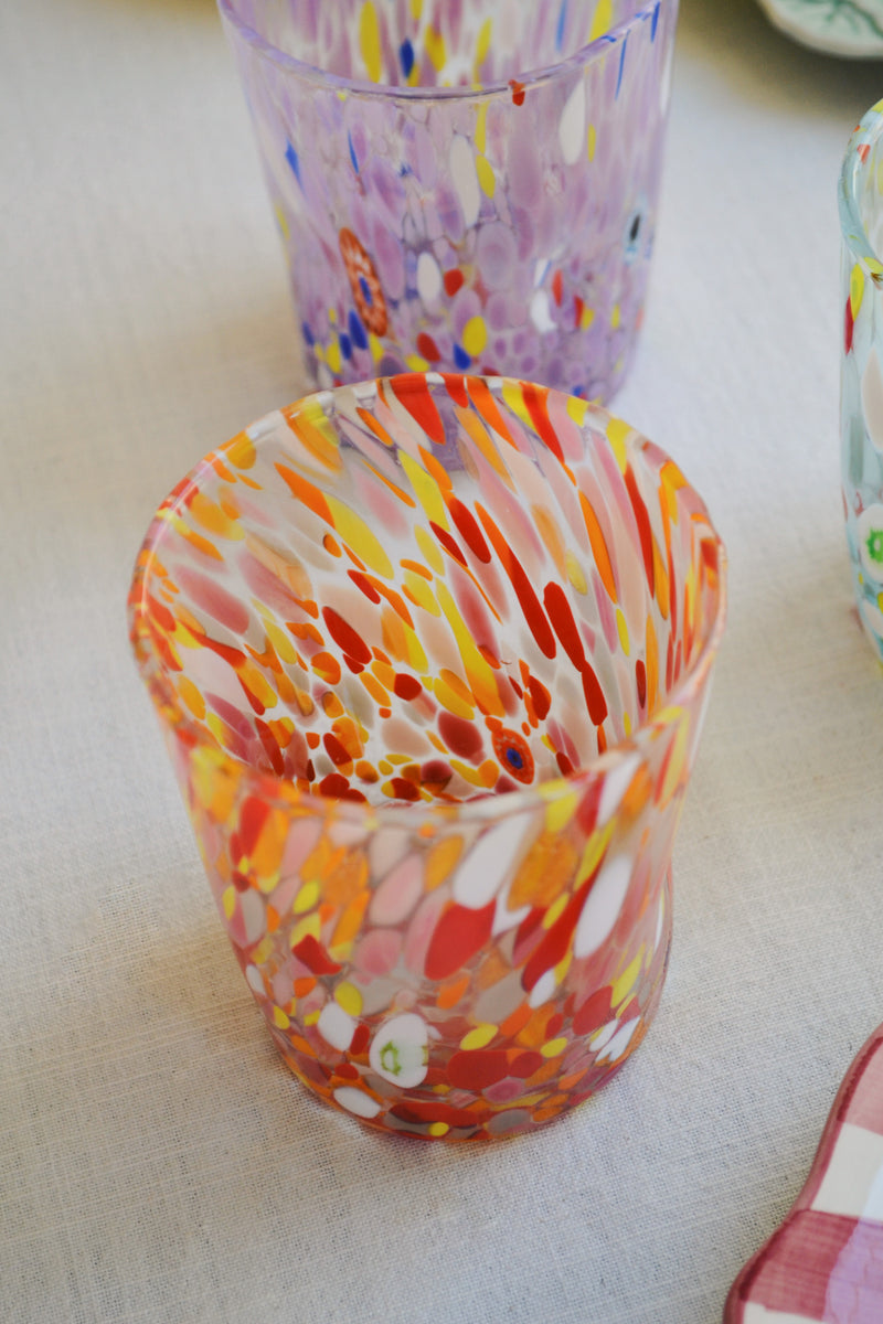 Murano Glass Tumbler - Three Colours Available