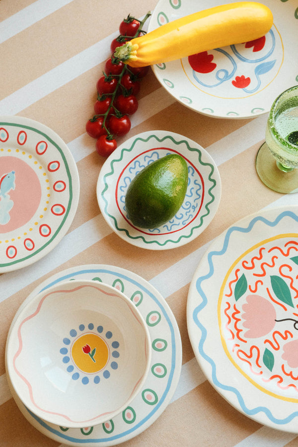 Stoneware Summer Small Plate - Sunshine