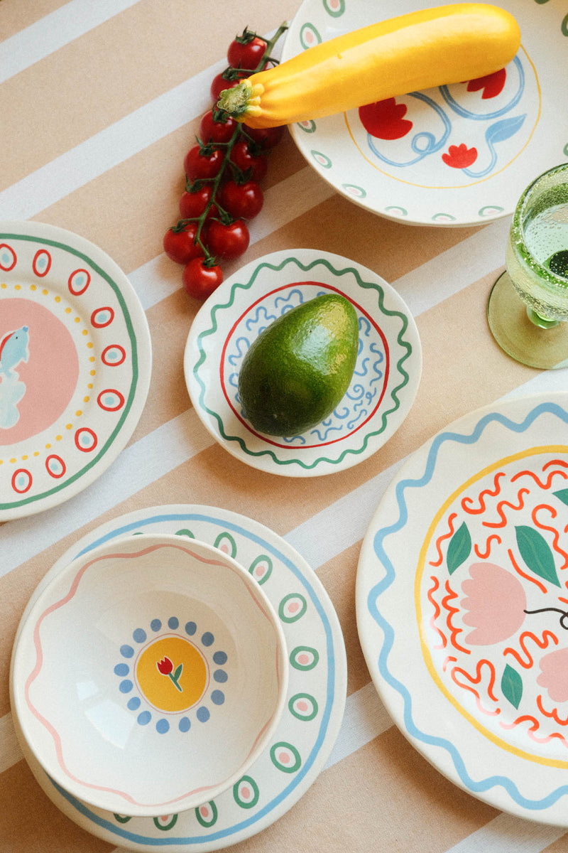 Stoneware Summer Small Plate - Sunshine