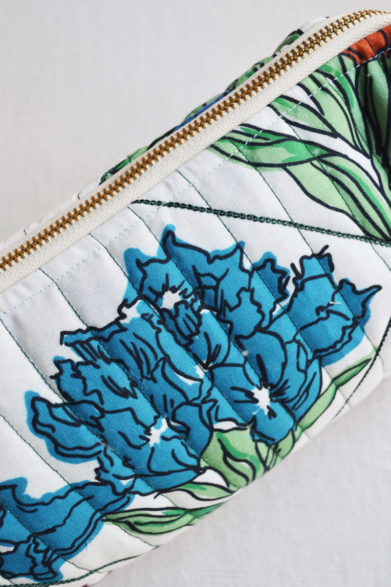 Floral Quilted Wash Bag