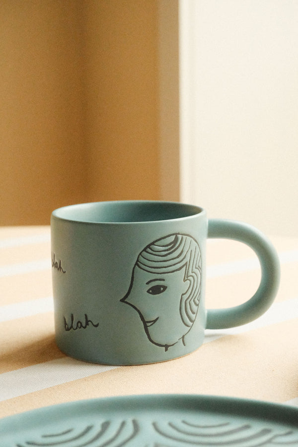 Donna Wilson | Blue Face Mug