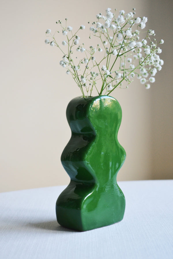Clay Vase - Green