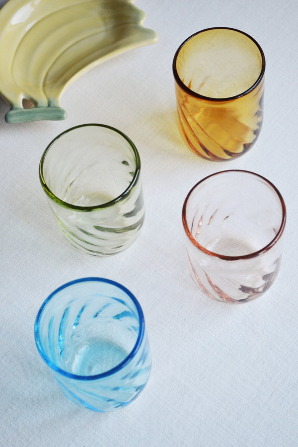 Ripple Drinking Glass - Four Colours Available