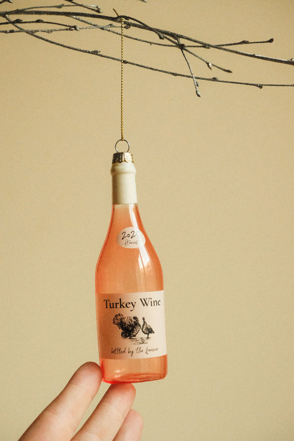 Turkey Wine Glass Decoration