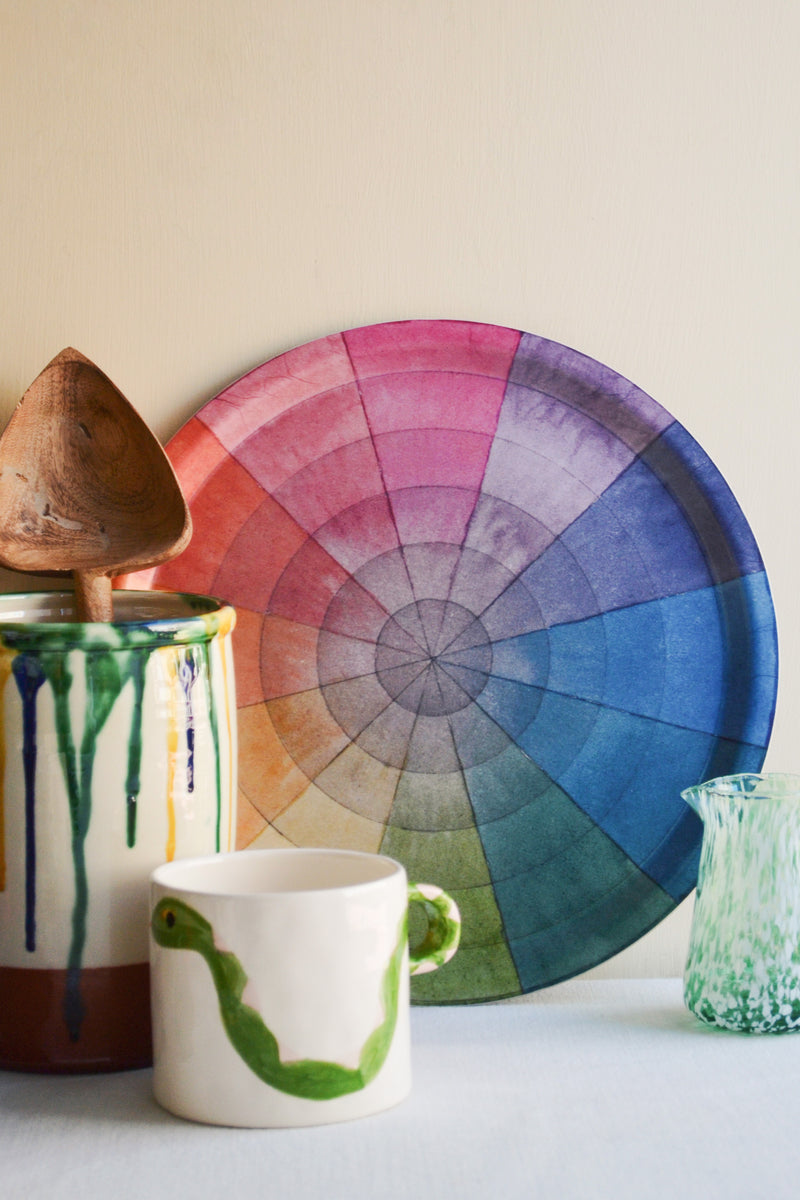 Birchwood Serving Tray - Philipp Otto Runge Colour Wheel