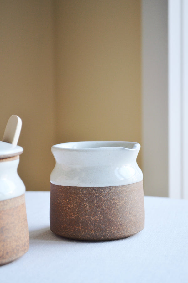 Small Stoneware Jug - Milk White