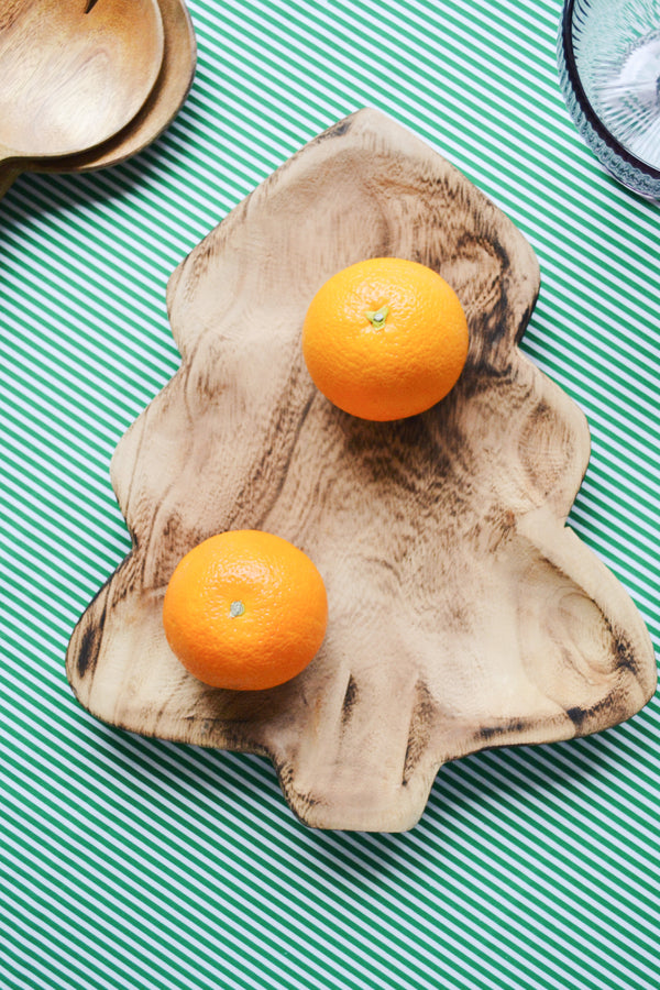 Wooden Christmas Tree Tray