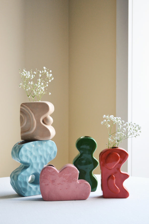Clay Vase - Blue