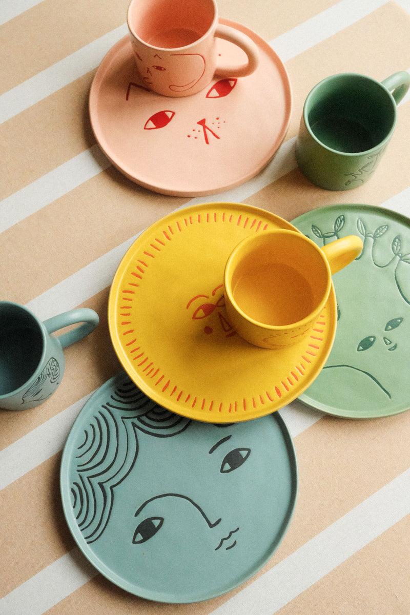 Donna Wilson | Pink Cat Plate