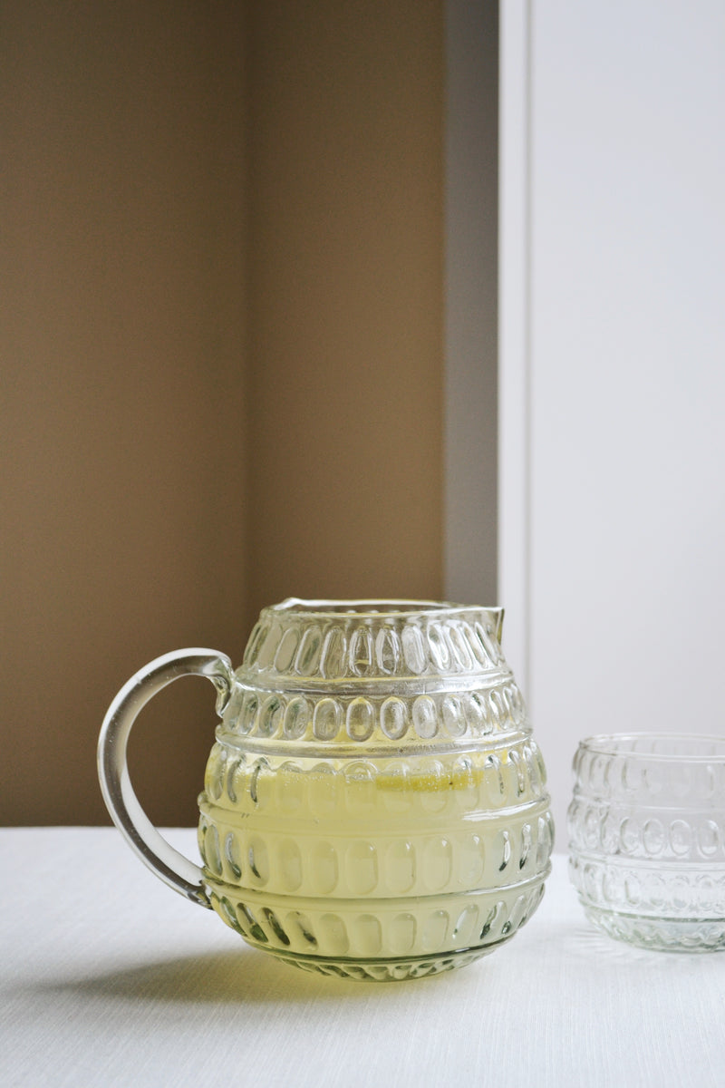 Glass Jug with Dots
