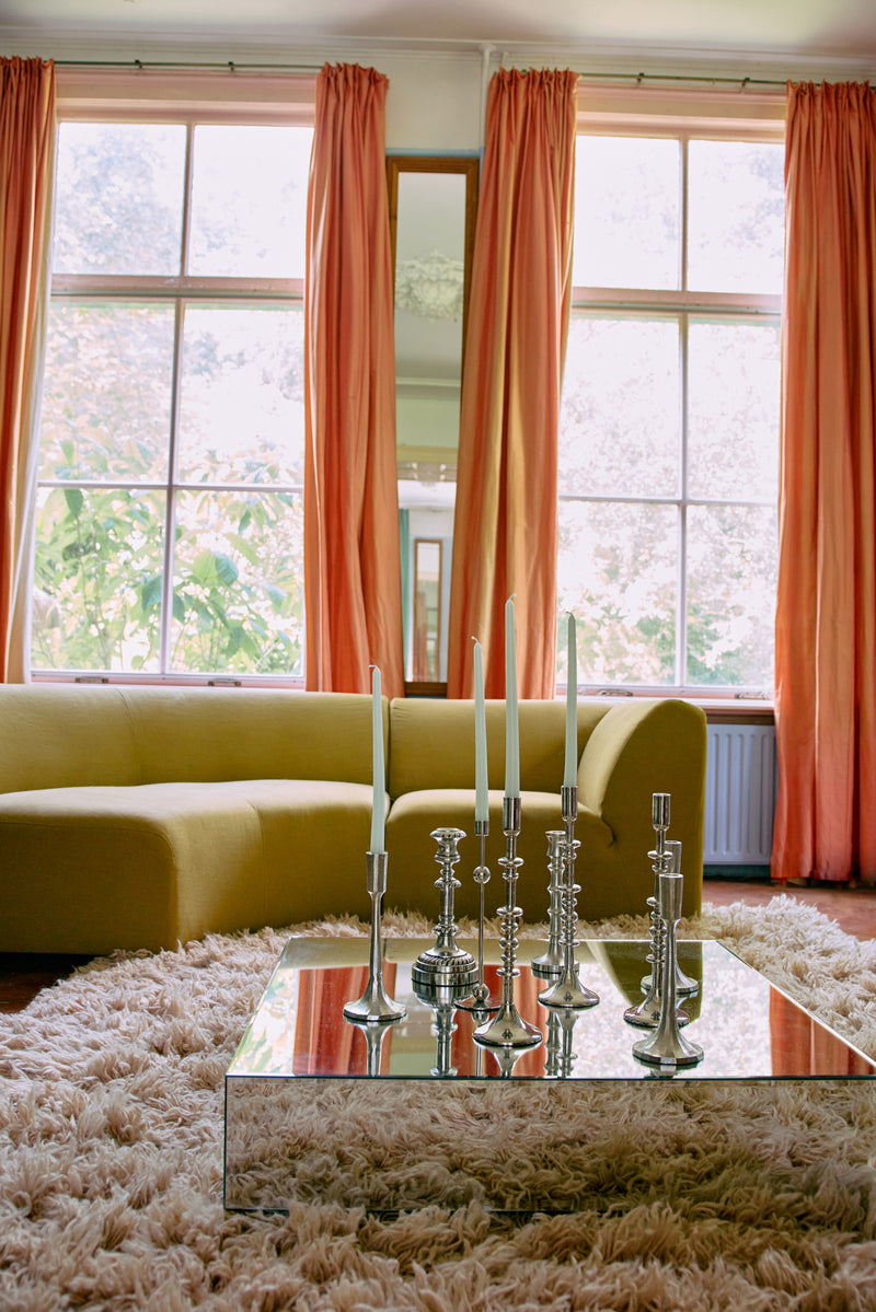 HKLIVING ® | Chrome Forged Candlestick Holder