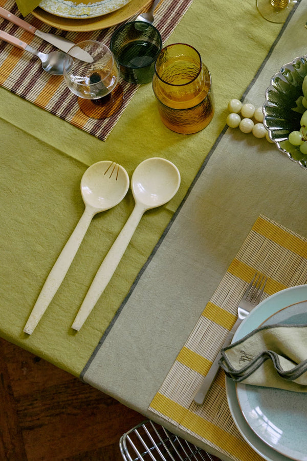 HKLIVING ® | Set of Two Vanilla Salad Servers - Pre - Order