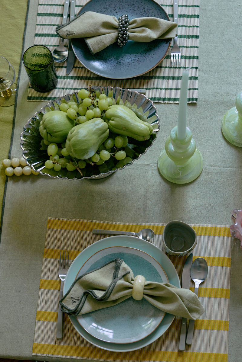 HKLIVING ® | Knotted Green Candle Holder - Two Sizes Available - Pre - Order