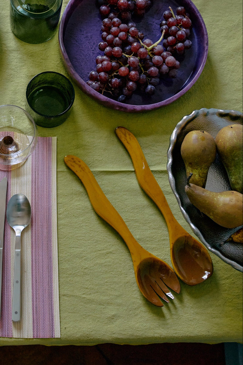 HKLIVING ® | Set of Two Ochre Salad Servers - Pre - Order