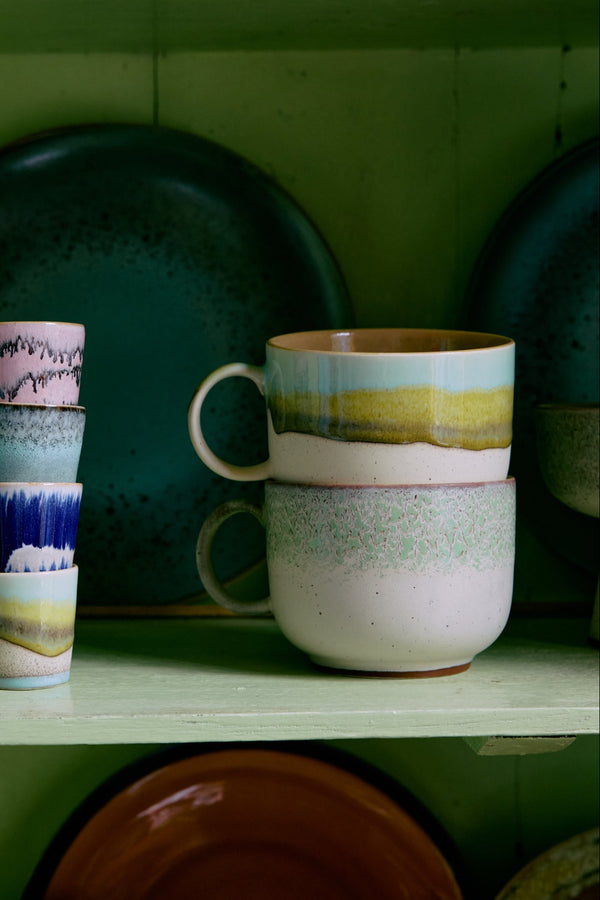 HKLIVING ® | Set of Two Stoneware Tea Cups - Neo - Pre - Order