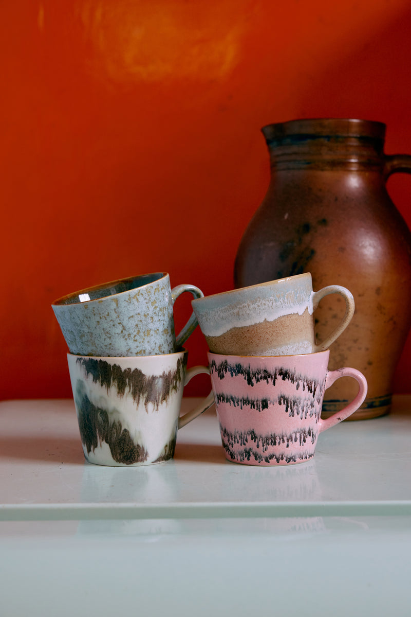 HKLIVING ® | Set of Four Cappuccino Mugs - Dada