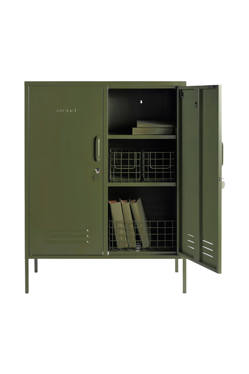 Mustard Made | The Midi Metal Locker in Olive