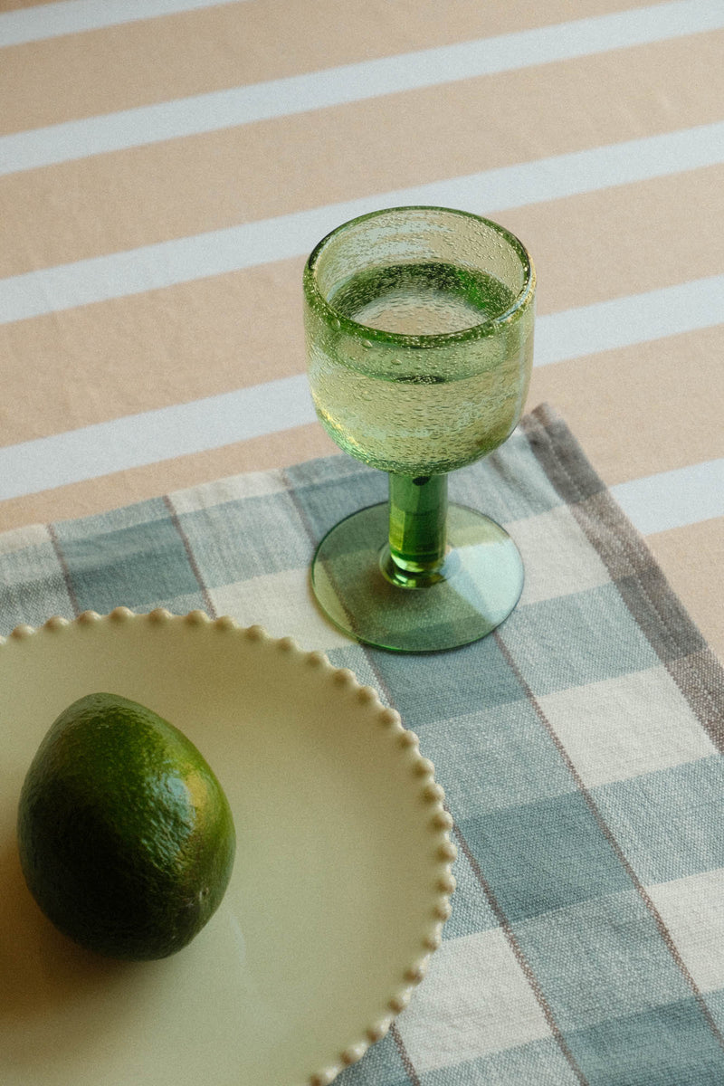 Bubble Wine Glass - Green