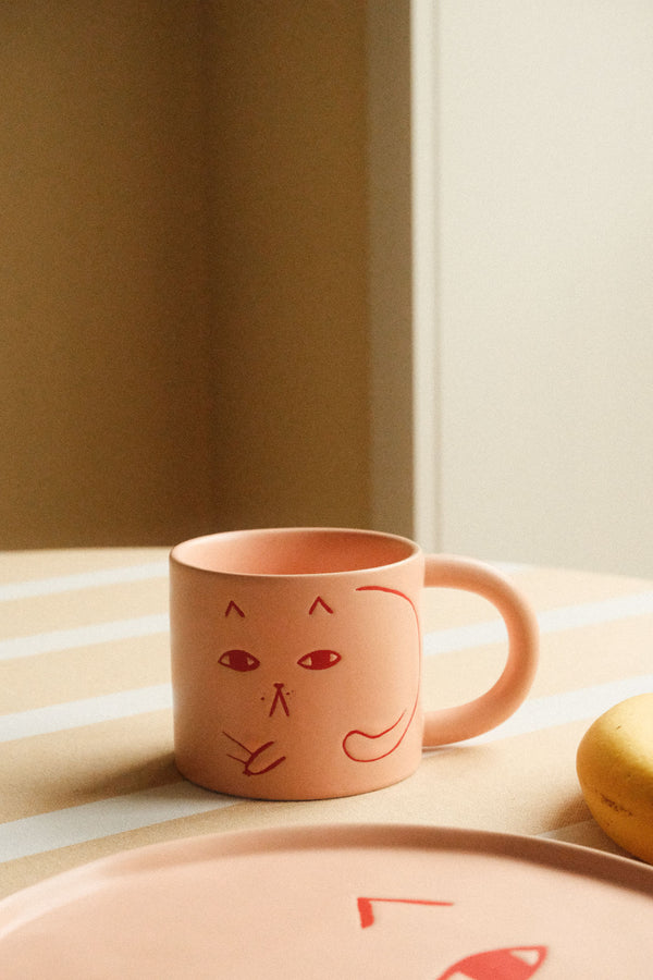 Donna Wilson | Pink Cat Mug