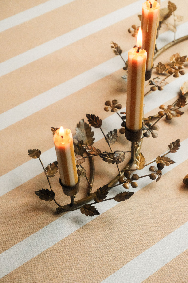 Antique Gold Branch Candle Holder