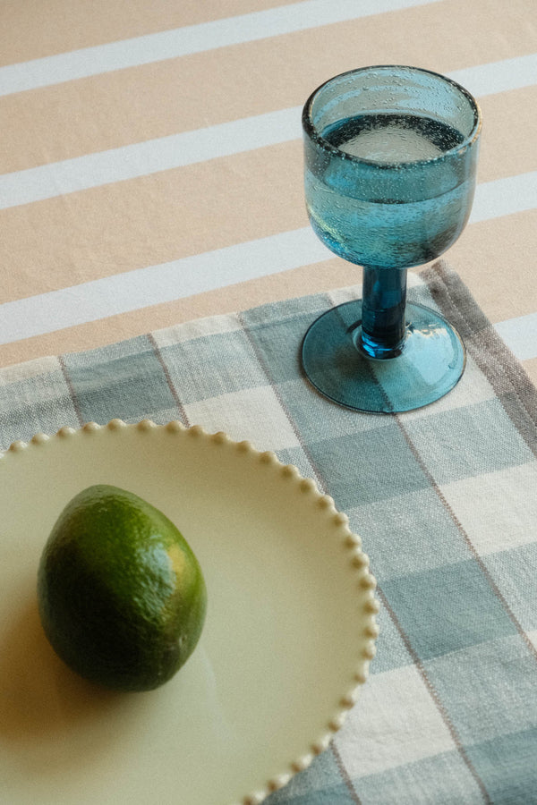 Bubble Wine Glass - Blue