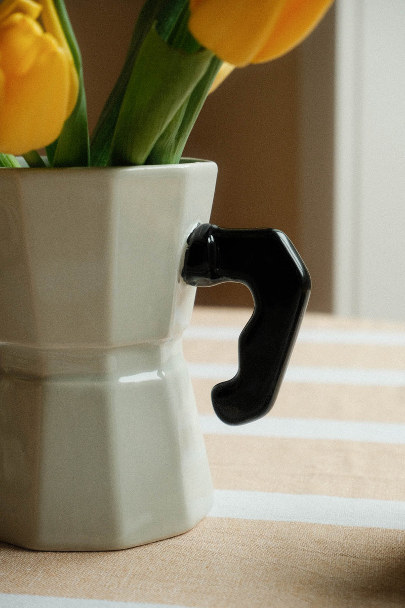Moka Coffee Pot Ceramic Vase