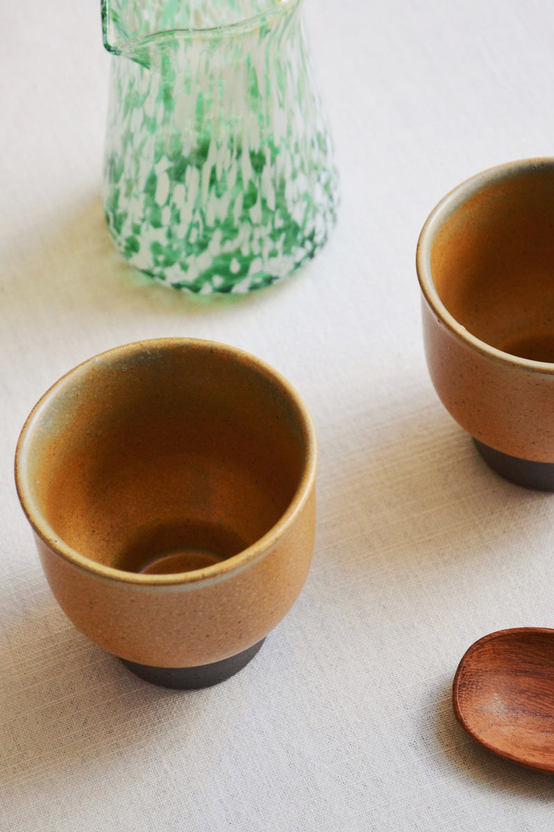 Light Brown Stoneware Cup