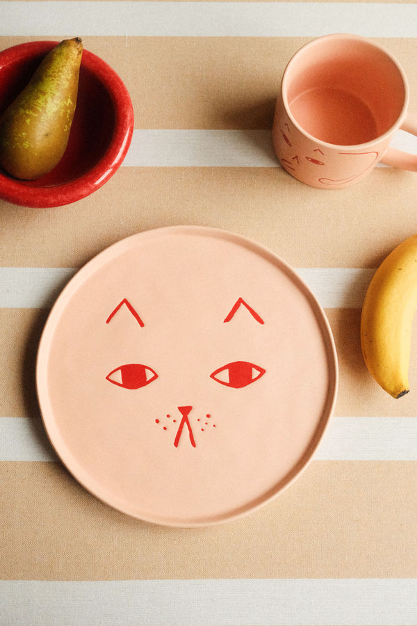 Donna Wilson | Pink Cat Plate