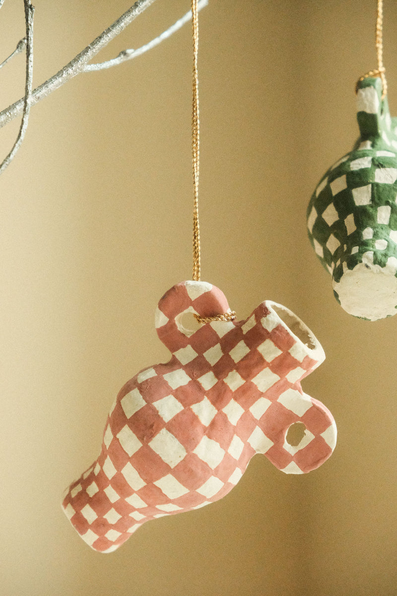 Miniature Vase Hanging Christmas Ornament - Five Styles Available