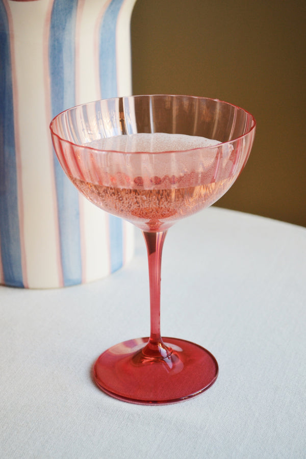 Pink Champagne Glass