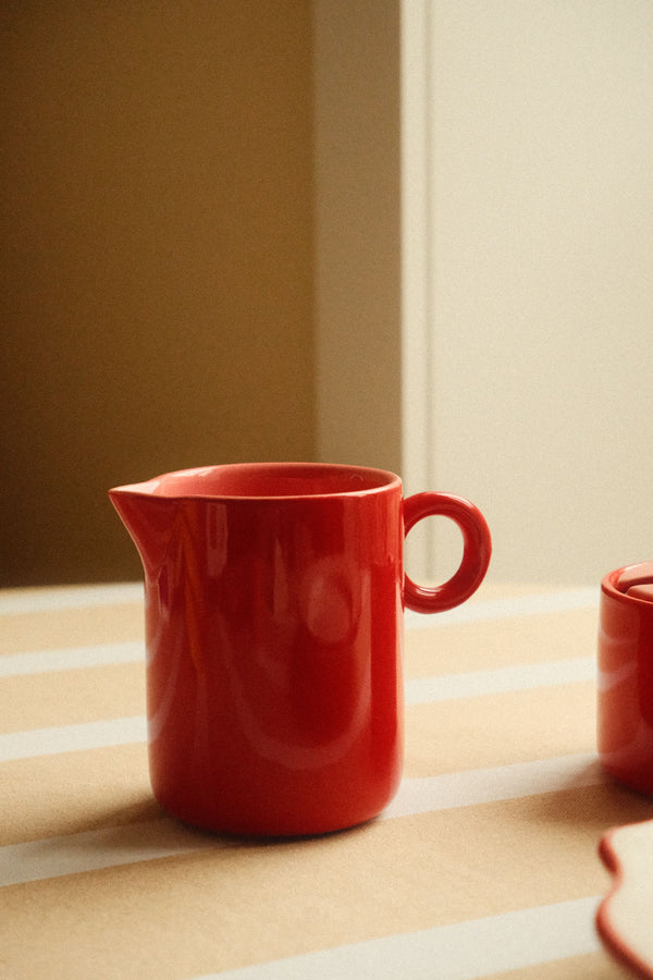 Red Milk Jug