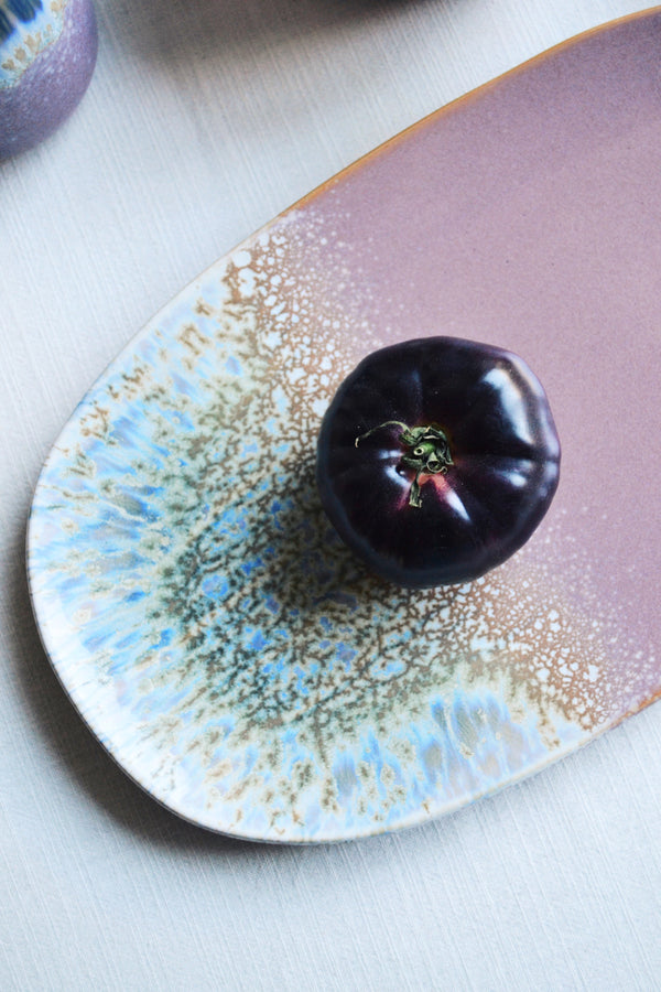 Purple Glazed Serving Plate