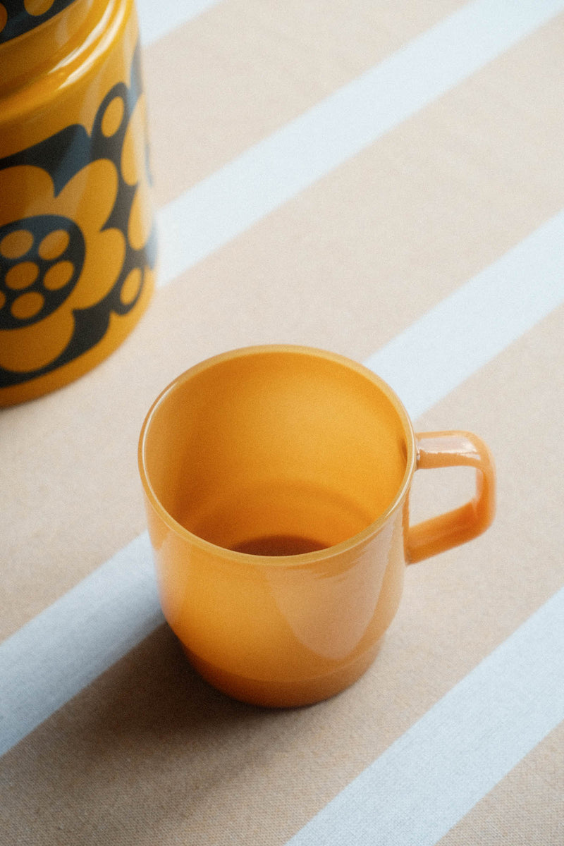 Stacking Glass Mug - Milky Amber