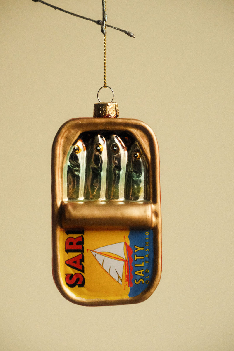 Sardines Can Glass Decoration,