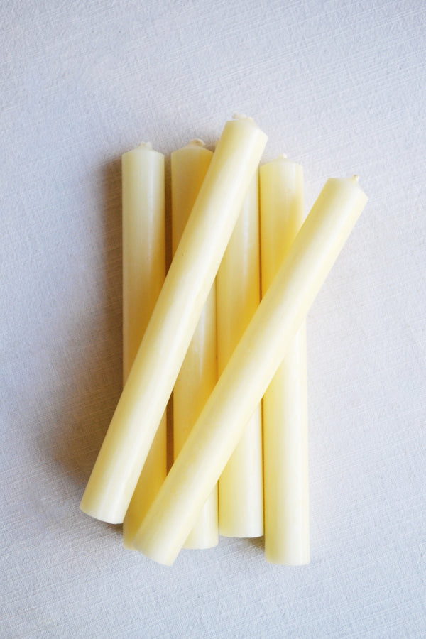 Ivory Dinner Candles - Set of Six