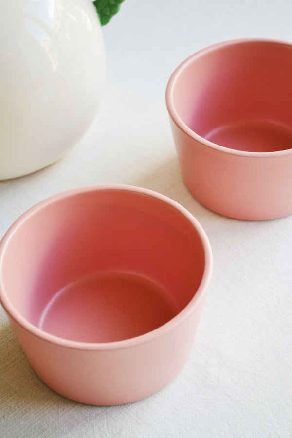 Set of Two Cereal Bowls - Dusty Pink