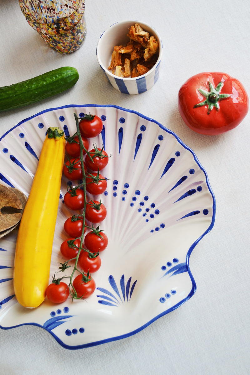 Blue Decorated Shell Tray – Spicer and Wood